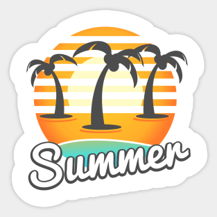 Summer Sunset Sticker